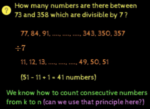 Counting principle with rules